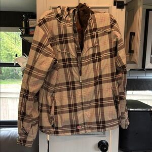 Burton Plaid Hooded Jacket